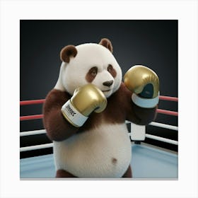 A 3d Render Of A Panda Bear Practicing B Jkg Ifu Rco0jut Kcal0g P6x2vjqurnwzh Lgf5lrsa Canvas Print