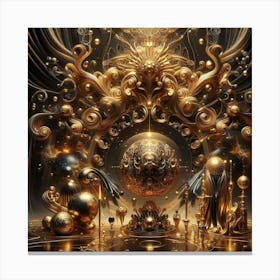 Golden Throne Canvas Print