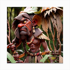 Samoan Warrior Canvas Print