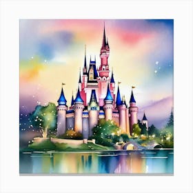 Disney Castle 8 Canvas Print