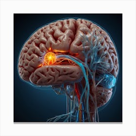 Human Brain Canvas Print