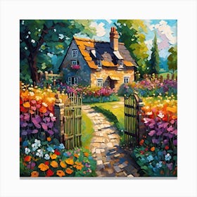 Summer Garden In Bloom Canvas Print