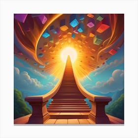 Stairway To Heaven, Enlightened, Pop Art Canvas Print
