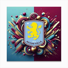 Aston Villa F.C Logo Wall Art 17 Canvas Print