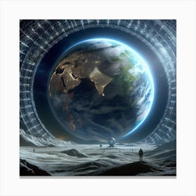 Earth In Space 33 Canvas Print