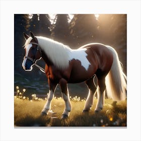 Horseonarabbit Canvas Print