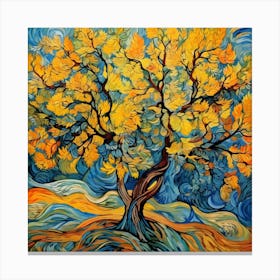 Olive Tree By Vincent Van Gogh Canvas Print