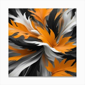 Black and White Abstract Art 316 Canvas Print