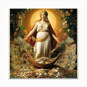 Goddess Of Money24 Canvas Print