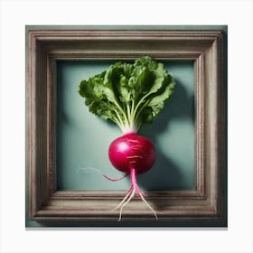 Radish In Frame Canvas Print