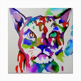 Cat Painting 6 Canvas Print