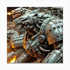 Hybrid Assault Beasts Armor Plating Iron Commonwealth Canvas Print