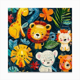 Zoo Animals 1 Canvas Print