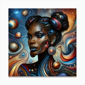 Eonara Celestial Portrait Canvas Print