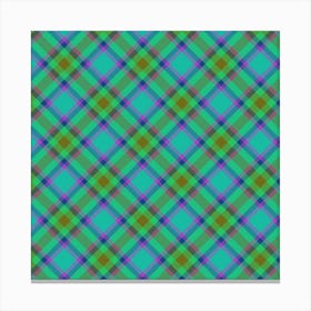 Plaid Fabric 79 Canvas Print