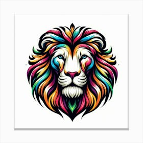 Colorful Lion 1 Canvas Print