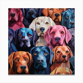 Group Of Dogs Canvas Print