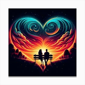 Love In The Sky 1 Canvas Print