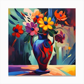 Flowers In A Vase 9 Canvas Print