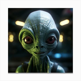 Alien Head 8 Canvas Print