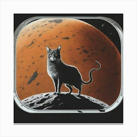 Cat On Mars Canvas Print
