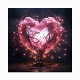 Heart Shaped Tree. Canvas Print