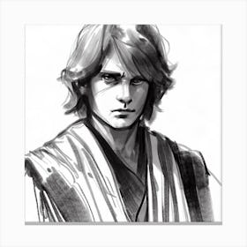 Anakin Skywalker Sketch Star Wars Art Print Canvas Print