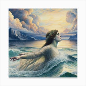 'The Woman In The Water' 1 Canvas Print