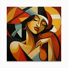 Cubism Cuban Woman 02 Canvas Print