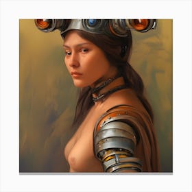 Futuristic Woman 13 Canvas Print