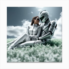 Robot Couple 7 Canvas Print