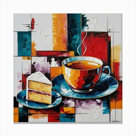 Tea And Cake Canvas Print