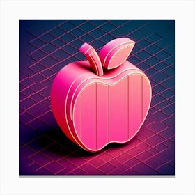 3d Apple 1 Canvas Print