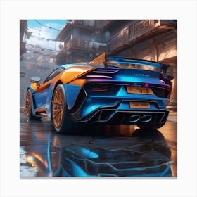 Metallic speed Canvas Print