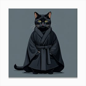 Star Wars Cat Canvas Print