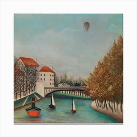 Study For View Of The Pont De Sèvres, Henri Rousseau Canvas Print
