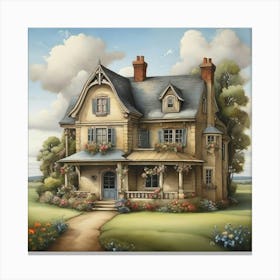 Country House Art Print 2 Canvas Print