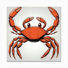 Red Crab 1 Canvas Print