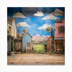 Stage Set For A Musical Canvas Print