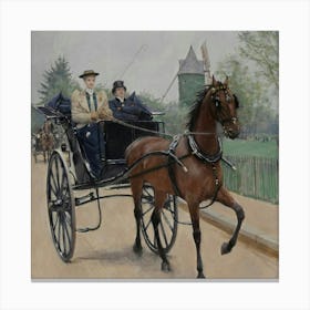 'The Horse And Carriage' Canvas Print