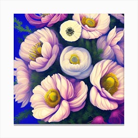 Anemone Flowers 12 Canvas Print