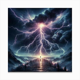 Lightning Stock Canvas Print