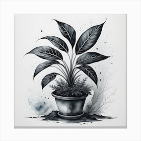 Potted Plant Canvas Print