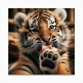 Tiger Cub Canvas Print