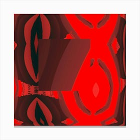 Red And Black Abstract Canvas Print