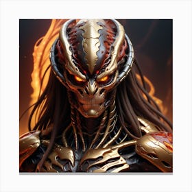 Predator Vs Predator Canvas Print