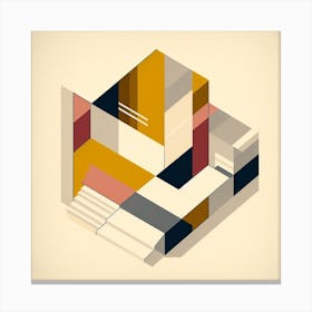 Bauhaus Inspired Wall Art: A Simple and Elegant Way to Decorate Your Home Canvas Print