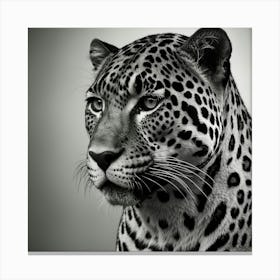 Portrait Of A Leopard Canvas Print