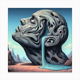 'Alien Head' Canvas Print