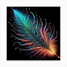 Feather Painting Canvas Print